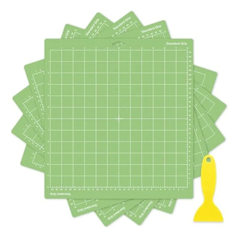5Pcs Cutting Mats For Cricut-12X12inch Green Standard Grip Cutting Mats For Cricut Explore Air 2/ Maker 2/3 Accessories