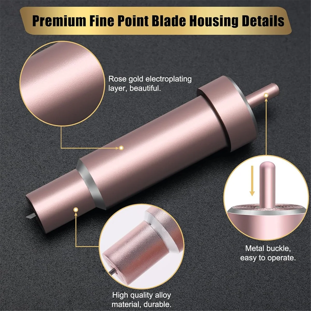 11Pcs Premium Fine Point Blade with Housing,for Cricut Maker, Maker 3 with Housing for Cutting Film, Vinyl, Sticker