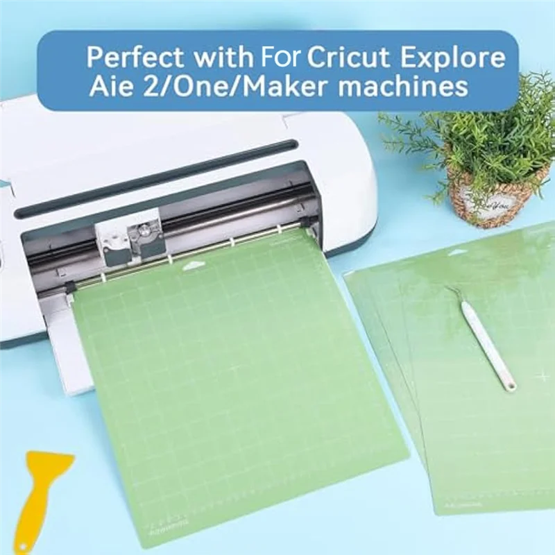 Cricut-kompatibel: 5er-Set Schneidematten 30,5 × 30,5 cm – StandardGrip – Grün (für alle Explore- & Maker-Modelle)