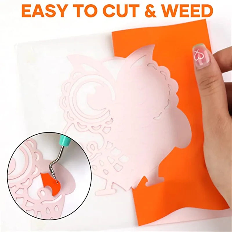 Cricut-kompatibel: 20er Set PU Flexfolie 30 × 90 cm – HTV Rollen für T-Shirts, Bügelbilder & DIY-Projekte