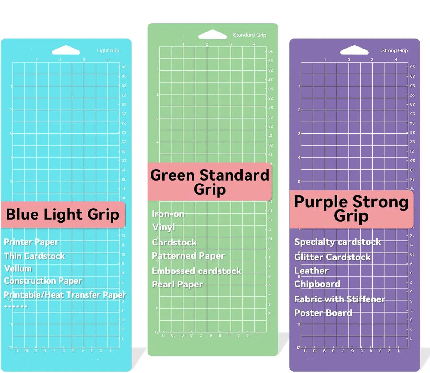 Compatible avec Cricut Joy : 1 tapis de découpe (4,5 po x 12 po)