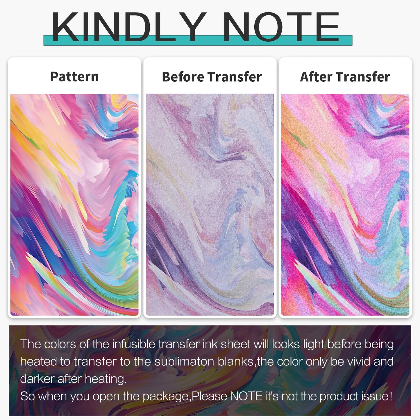 Cricut-kompatibel: Infusible Ink Bundle 20x (30×30 cm) – 33 % Rabatt