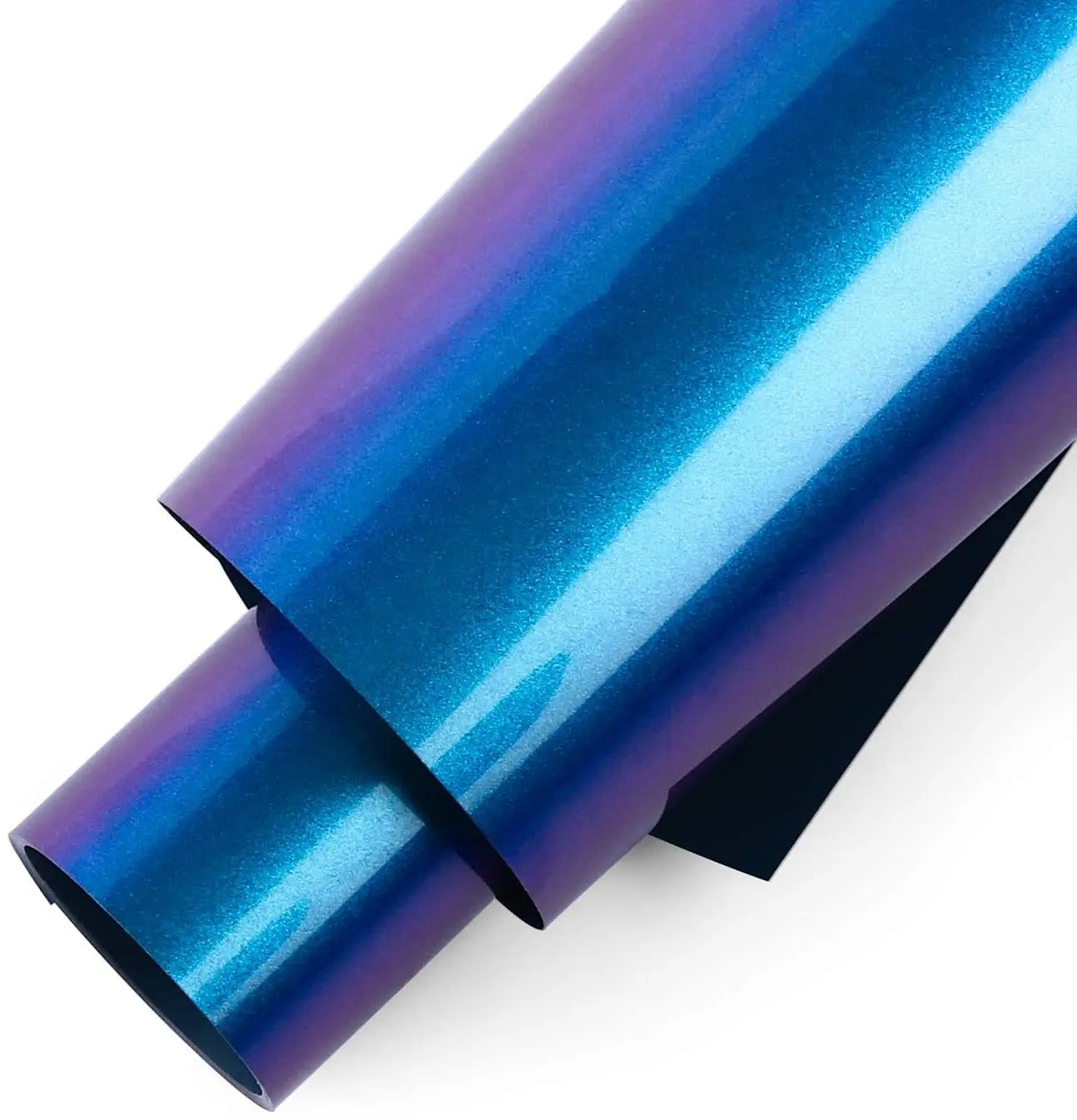 Cricut-kompatibel: 10 Meter Farbwechsel-Chamäleon Flexfolie – 10 Rollen à 30 cm x 100 cm – Chamäleon HTV