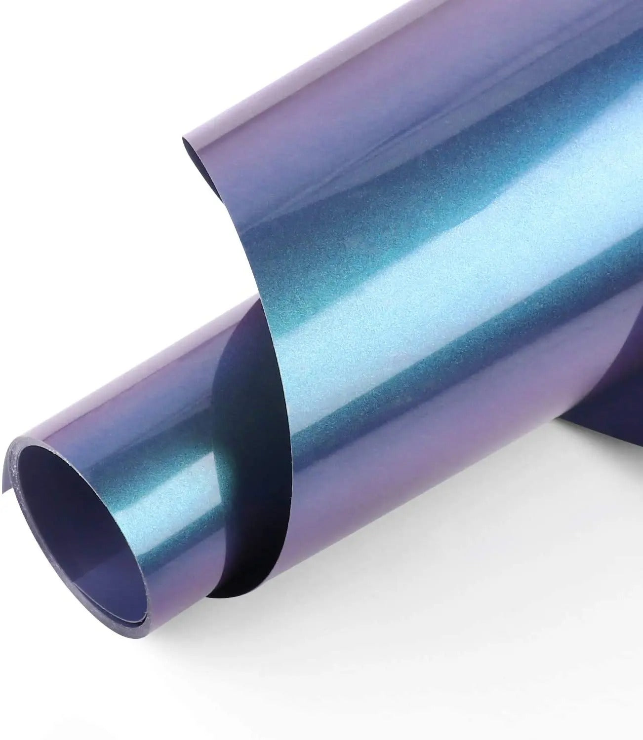 Cricut-kompatibel: 10 Meter Farbwechsel-Chamäleon Flexfolie – 10 Rollen à 30 cm x 100 cm – Chamäleon HTV