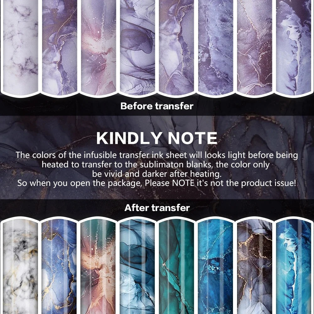 Cricut-kompatibel: Infusible Ink Designfolie – Leuchtender Farbeffekt, 30,5 x 30,5 cm