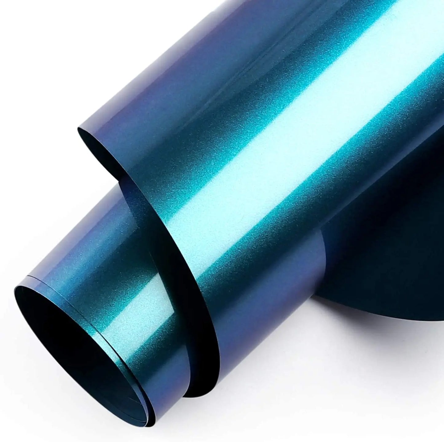 Cricut-kompatibel: 10 Meter Farbwechsel-Chamäleon Flexfolie – 10 Rollen à 30 cm x 100 cm – Chamäleon HTV