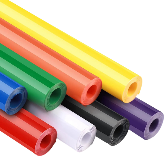 Cricut-kompatibel 12-Stück Plotter Permanent-Vinylrollen – Über 18 Meter mehrfarbiges selbstklebendes Vinyl-Set (30,5 × 152 cm) für Glas, Tassen, Handyhüllen, Deko & Geschenke