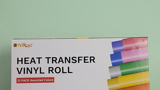 12-Stück Cricut-kompatibel Iron-On-Set (HTV) | 30 cm x 1,5 m