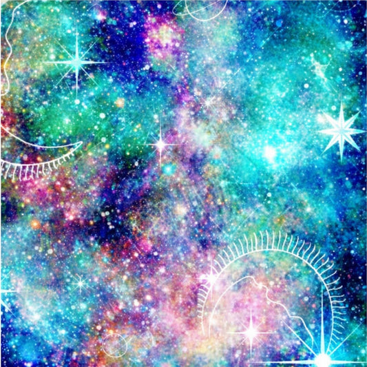 Cricut-kompatibel Infusible Ink Transferfolie 30 x 25 cm – Constellation Galaxie Sublimationsfolie für Plotter