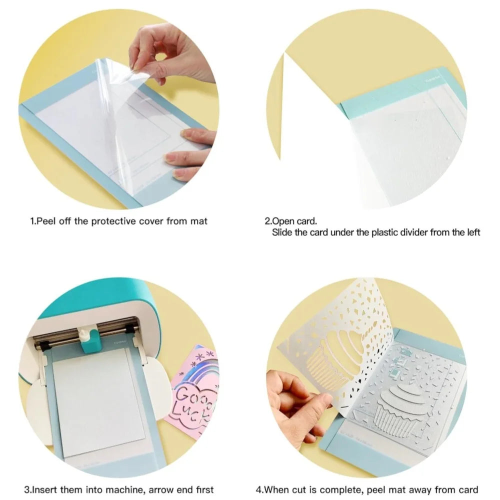 Cricut-kompatibel: Set mit Insert Cards für alle Plotter – DIY Karten mit Tiefeneffekt