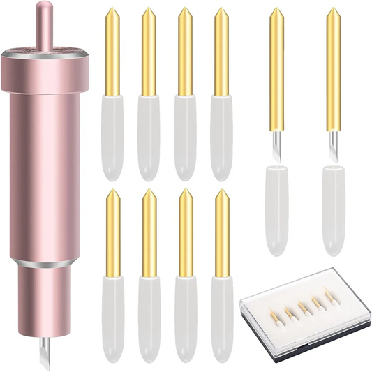 11Pcs Premium Fine Point Blade with Housing,for Cricut Maker, Maker 3 with Housing for Cutting Film, Vinyl, Sticker