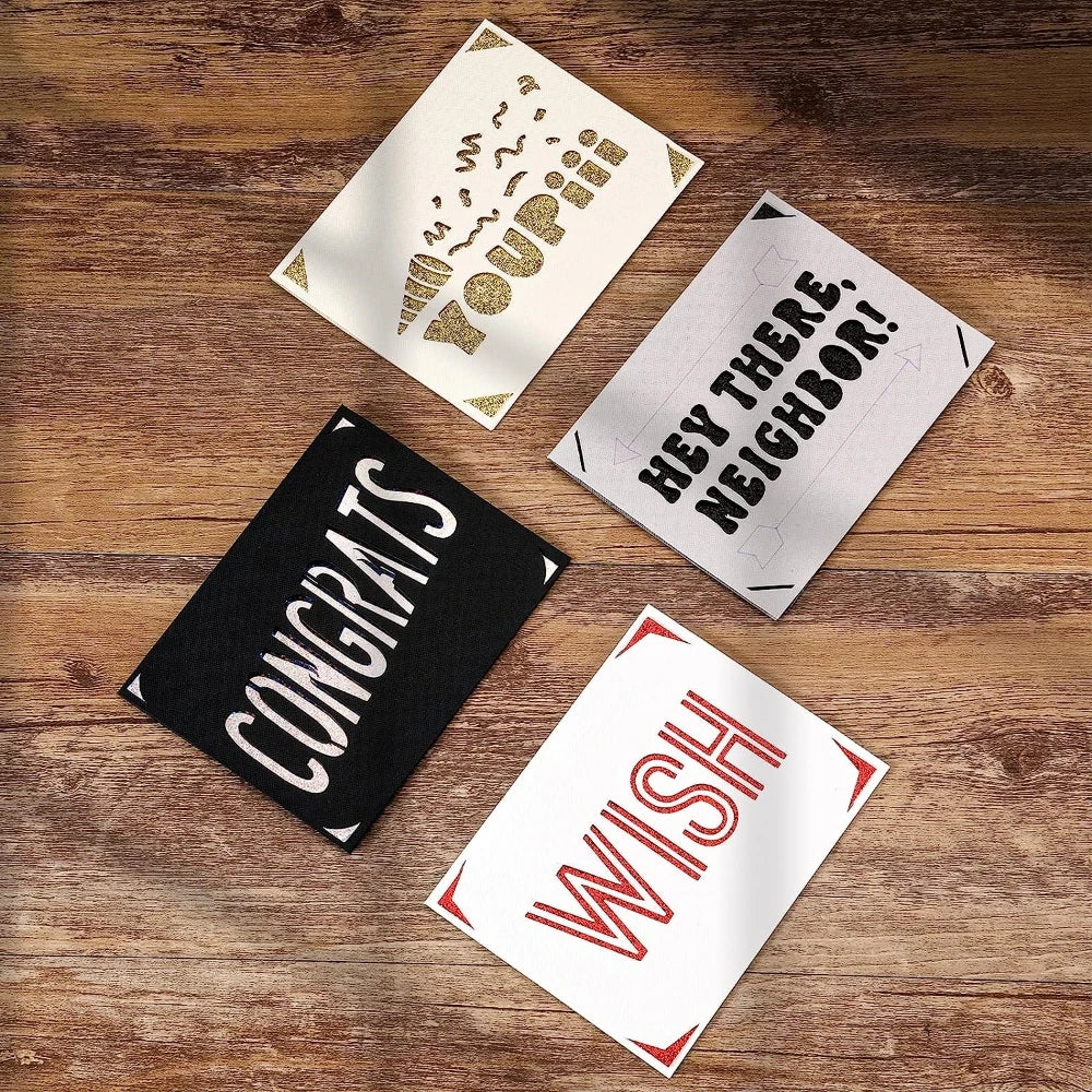 Cricut-kompatibel: Set mit Insert Cards für alle Plotter – DIY Karten mit Tiefeneffekt