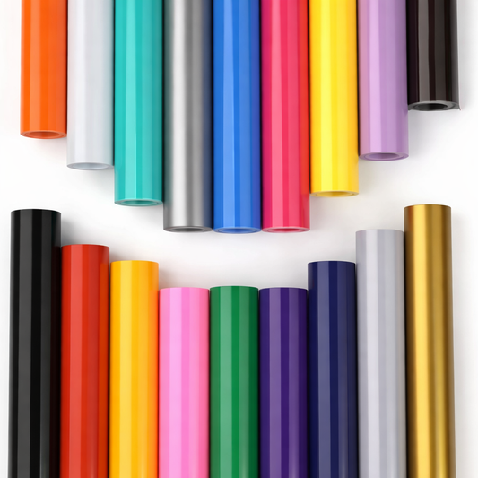 Cricut-kompatibles 18er-Set – 12 x 3 Fuß (30x90 cm) Permanent-Vinylrollen