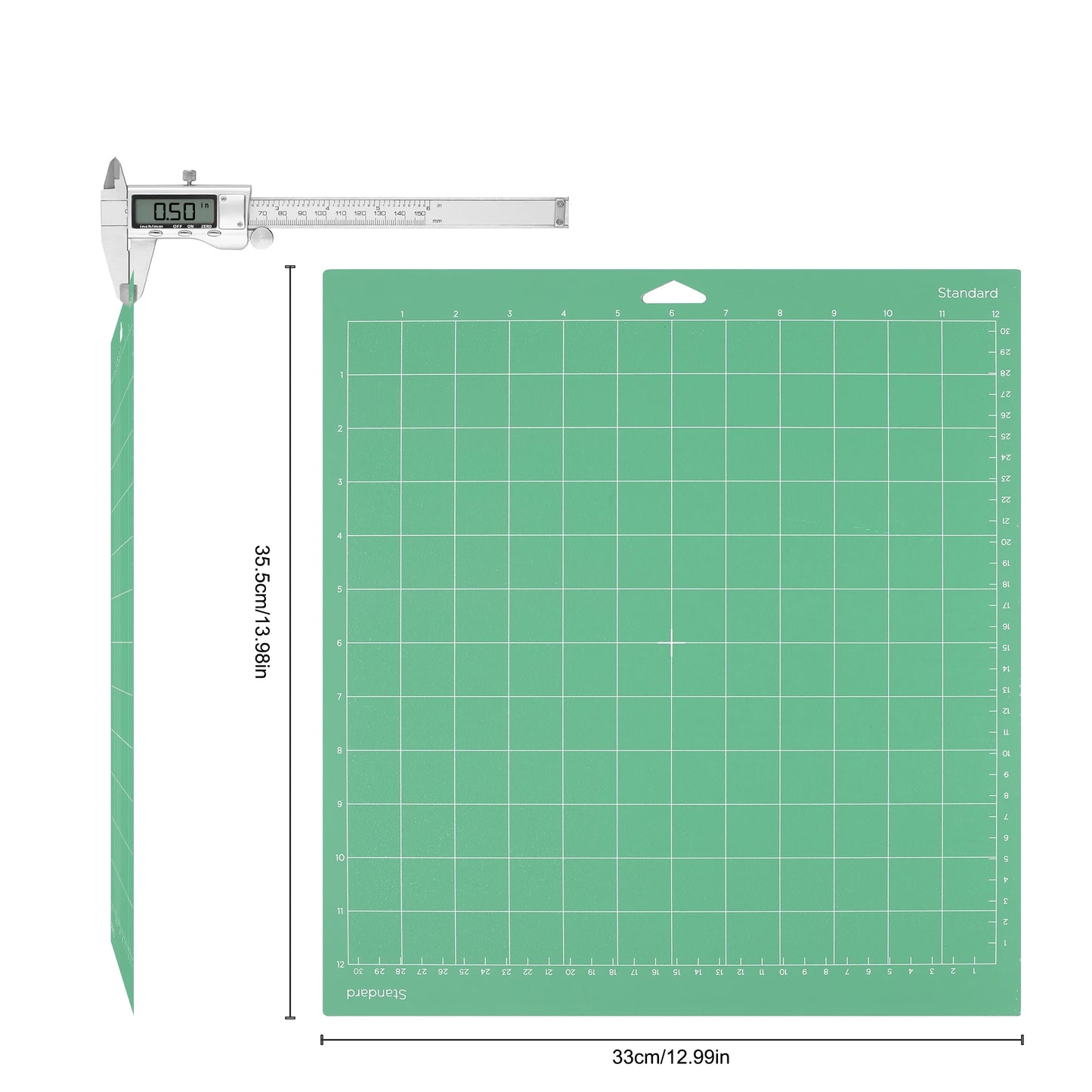 Cricut-kompatibel – 4er-Set Schneidematten 30×30 cm (StandardGrip, LightGrip, StrongGrip, FabricGrip)