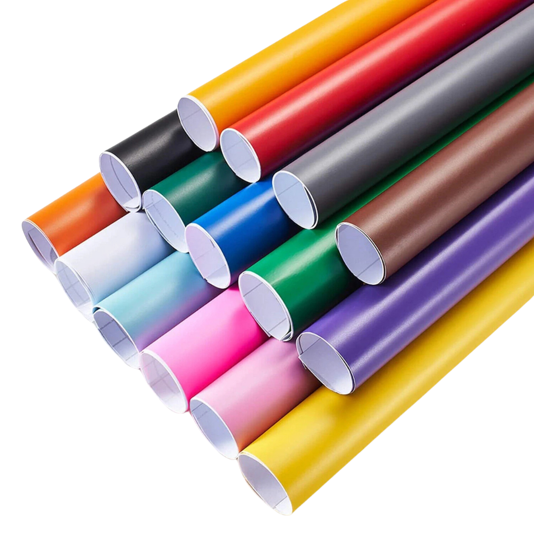 Compatible Cricut – Lot de 10 rouleaux de vinyle adhésif permanent (30 x 152 cm) – Film autocollant pour mugs, vitres et autres