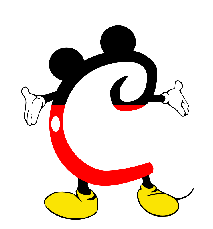 einfachschneiden.de cricut schriftarten Micky Mouse c
