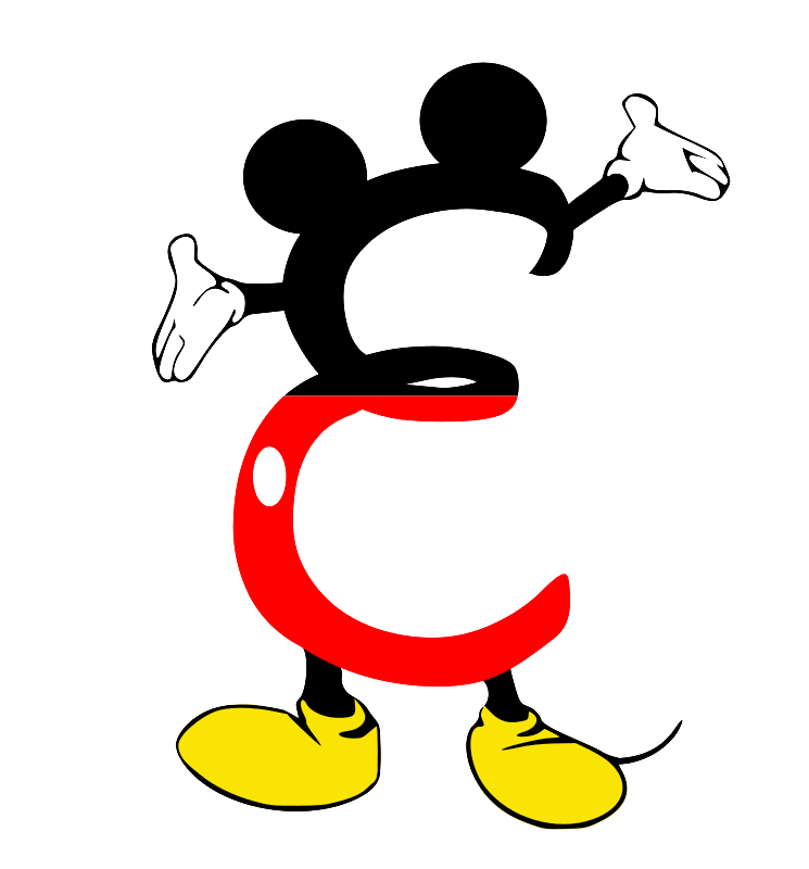 einfachschneiden.de cricut schriftarten Micky Mouse e