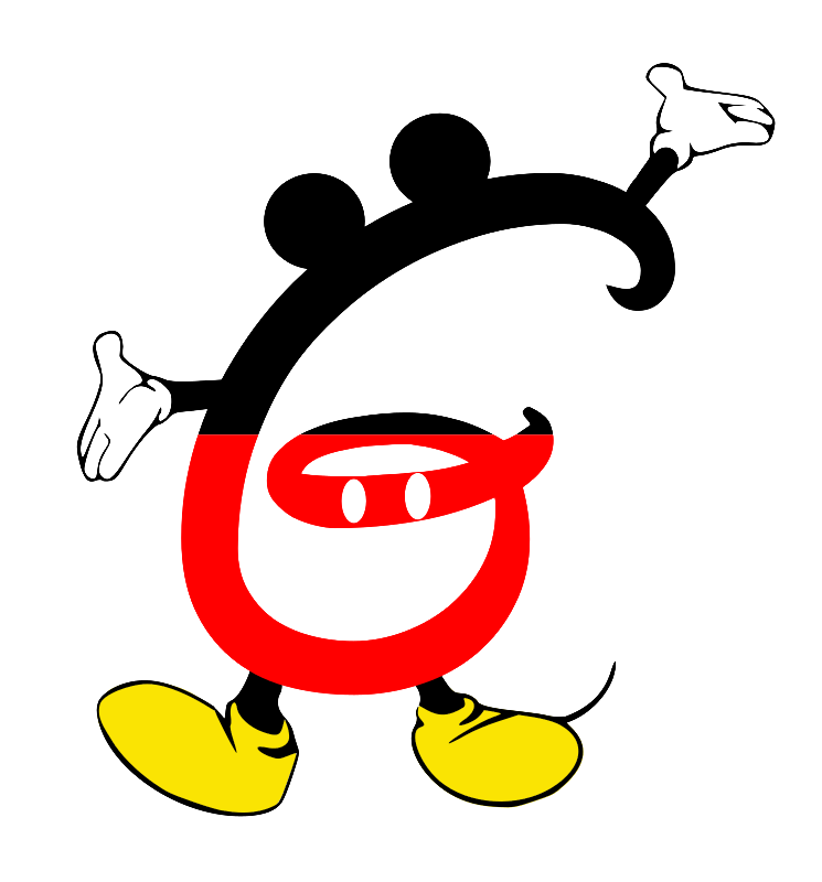 einfachschneiden.de cricut schriftarten Micky Mouse g