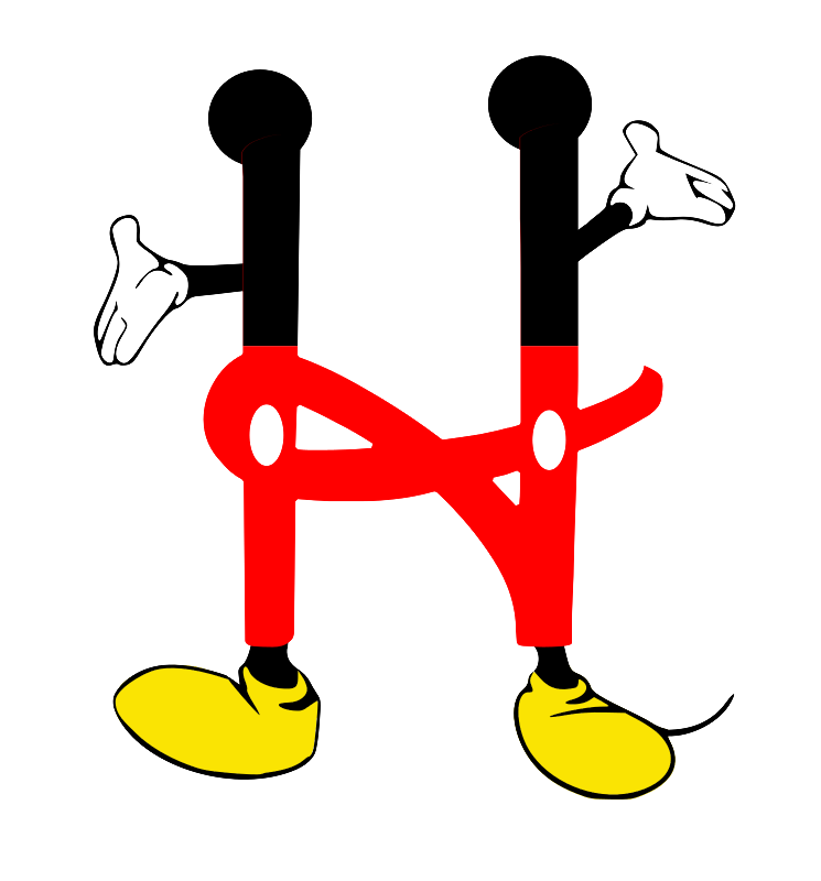 einfachschneiden.de cricut schriftarten Micky Mouse h