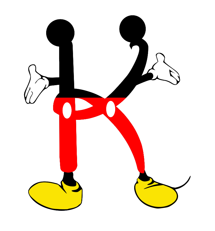 einfachschneiden.de cricut schriftarten Micky Mouse k