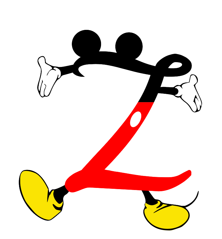 einfachschneiden.de cricut schriftarten Micky Mouse z