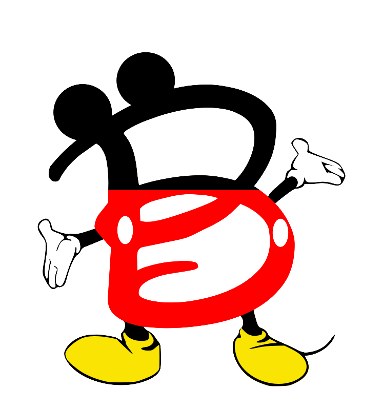 einfachschneiden.de cricut schriftarten Micky Mouse b
