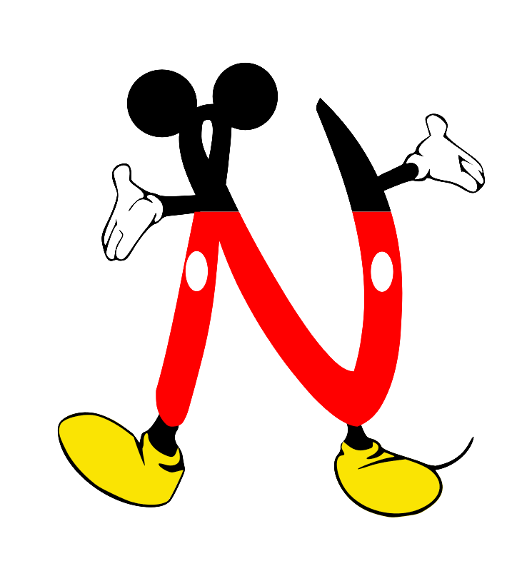 einfachschneiden.de cricut schriftarten Micky Mouse n