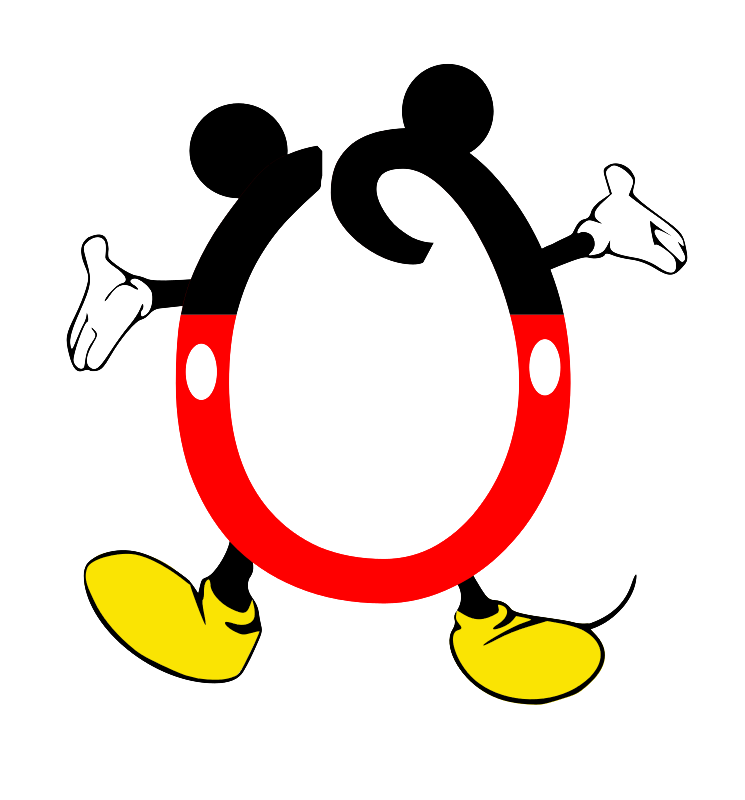 einfachschneiden.de cricut schriftarten Micky Mouse o
