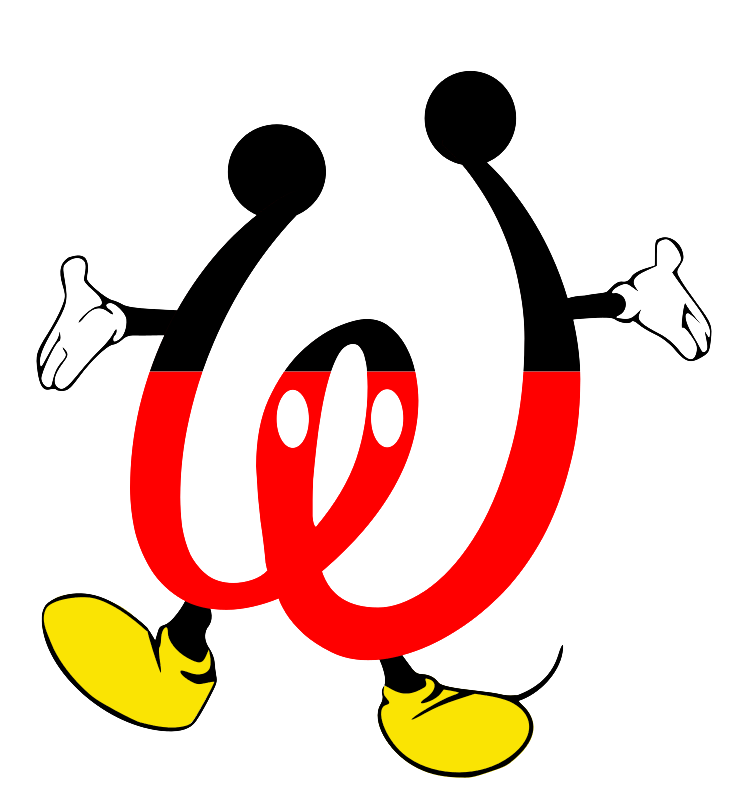 einfachschneiden.de cricut schriftarten Micky Mouse w