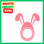 Cricut-kompatibel: Hase mit Kreis – Personalisierbare SVG Datei ★★★★☆