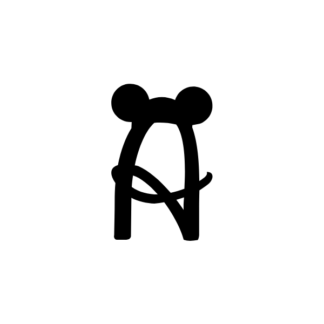 Cute Magic Ears Monogramm Schriftart – Verspieltes Bastel-Alphabet | Cricut-kompatibel