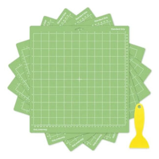 5Pcs Cutting Mats For Cricut-12X12inch Green Standard Grip Cutting Mats For Cricut Explore Air 2/ Maker 2/3 Accessories