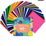 40-teiliges Premium-Permanentvinyl-Set – 30,5 x 30,5 cm (12x12 Zoll) – Selbstklebende Folien für Cricut & DIY-Projekte