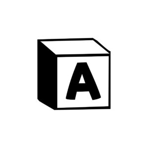 3D Würfel Alphabet Schrift – A–Z Monogramm Grossbuchstaben (SVG) im Baustein-Stil | Cricut-kompatibel