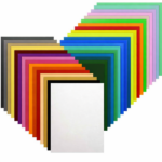 Cricut-kompatibel Plotter Stretch-Matt PU Wärmeübertragungsfolie 30 x 20 cm – 28 Farben Set