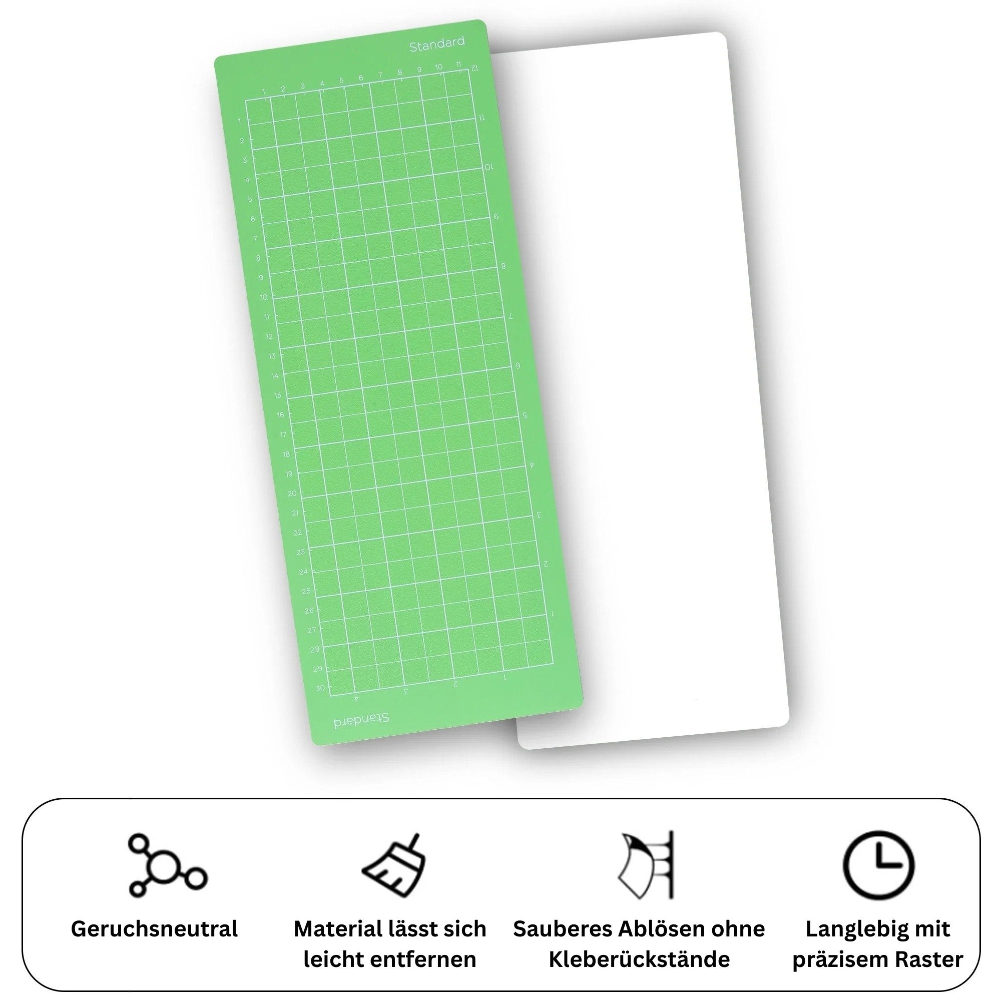 Cricut-compatible tapis de découpe pour Cricut Joy 11,4 × 30,5 cm – lot de 3 Standard Grip (vert) – Image 4