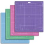 Cricut-kompatibel – 4er-Set Schneidematten 30×30 cm (StandardGrip, LightGrip, StrongGrip, FabricGrip)