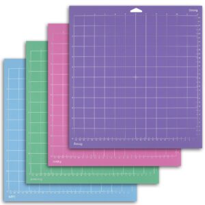 Cricut-kompatibel – 4er-Set Schneidematten 30×30 cm (StandardGrip, LightGrip, StrongGrip, FabricGrip)