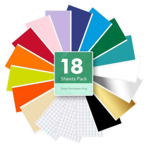 Cricut-kompatibel Smart Permanent Vinyl für Joy – 18 Bögen 13,9 x 30,5 cm