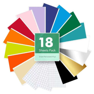 Cricut-kompatibel Smart Permanent Vinyl für Joy – 18 Bögen 13,9 x 30,5 cm