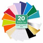 Cricut-kompatibel Plotter Smart Permanent Vinyl Folien für Cricut Joy 14 × 30,5 cm – 20er Set