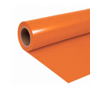 Cricut-kompatible PU HTV Plotter Bügelfolie Kräftiges Orange 30,5 x 300 cm