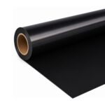 Cricut-kompatible Plotter Bügelflexfolie Schwarz 30,5 x 300 cm – PU HTV Rolle