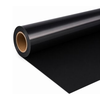 Cricut-kompatible Plotter Bügelflexfolie Schwarz 30,5 x 300 cm – PU HTV Rolle