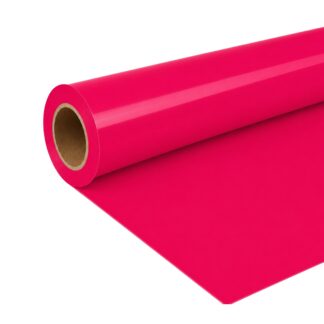 Cricut-kompatible PU HTV Plotter Bügelfolie in fluoreszierendem Pink 30,5 x 300 cm