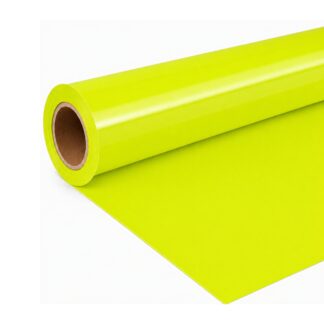 Cricut-kompatible Fluoreszierend Gelbe PU HTV Plotter Bügelfolie 30,5 x 300 cm