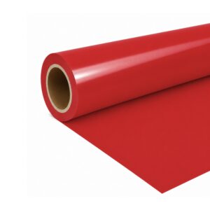 Cricut-kompatible PU HTV Plotter Bügelfolie Rot 30,5 x 300 cm