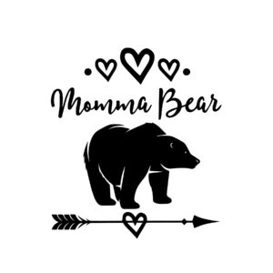Mama Bär SVG-Datei mit Herzmotiv | Cricut-kompatibel