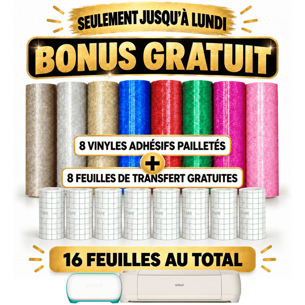cricut silhouette 8 glitter vinyl rolls